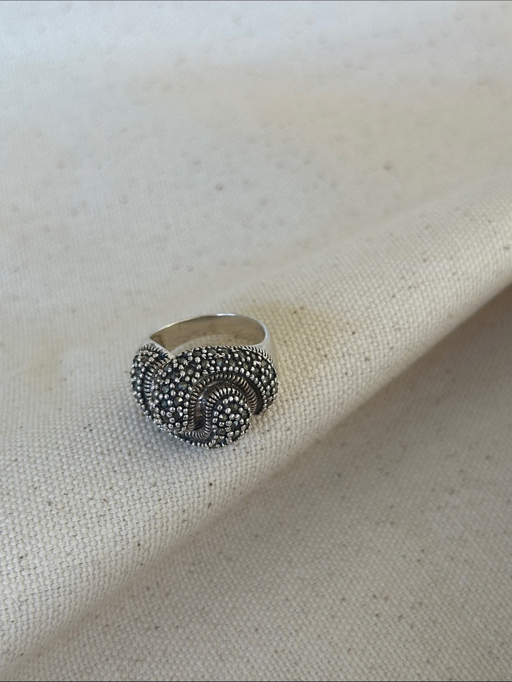 Marcasite Sterling Silver Ring